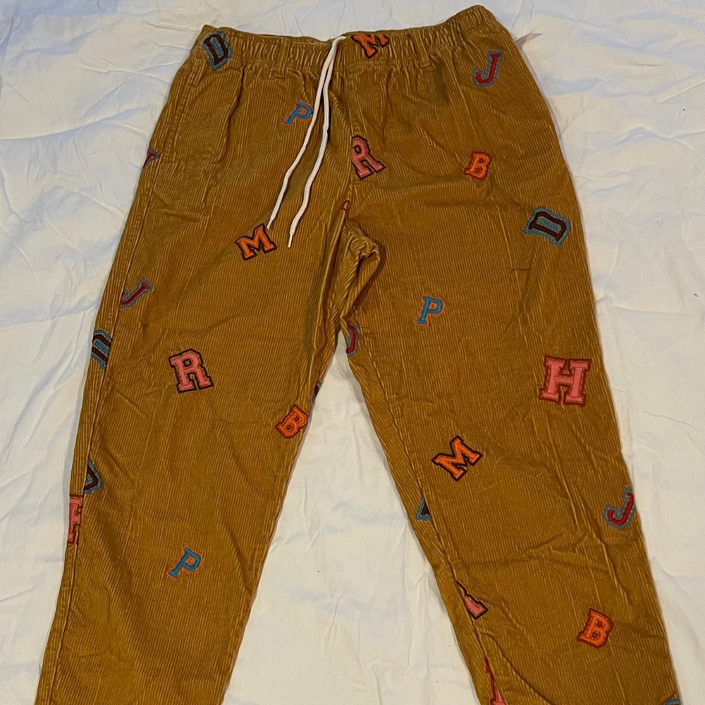 UO Corduroy Alphabet pants